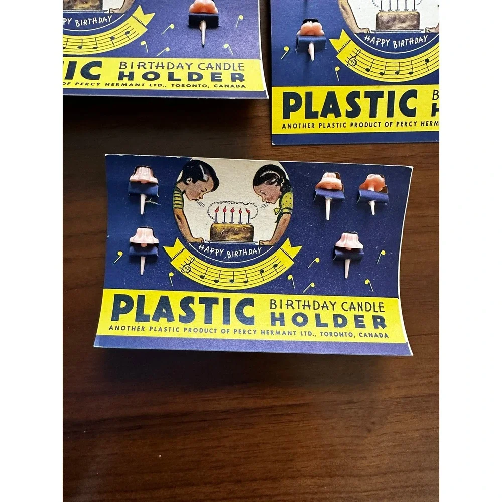 NOS cake candle holders